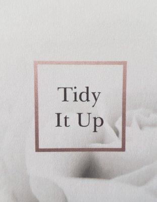 A place for everything and everything in its place!