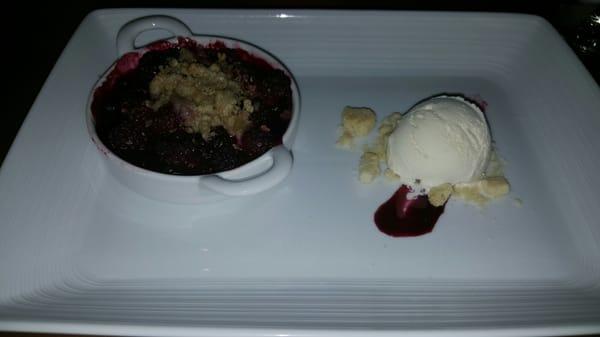 The blackberry cobbler was as good as homemade.