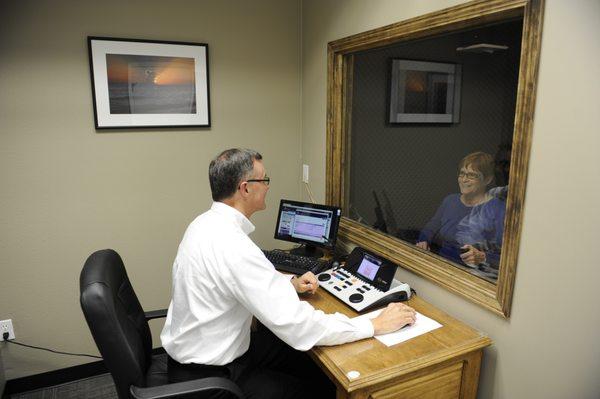 Hearing Booth Test at Modern Hearing Solutions