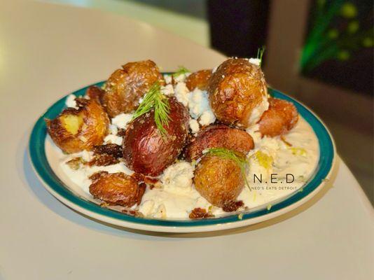 Fried Smashed Potatoes