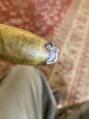 Just lit the stogie and had a sip of adult beverages.