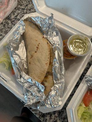 2 Quesadillas w/ Picadillo (Ground Beef)