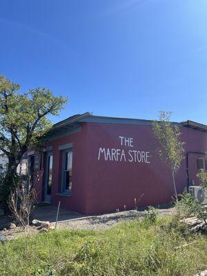 Outside marfa store