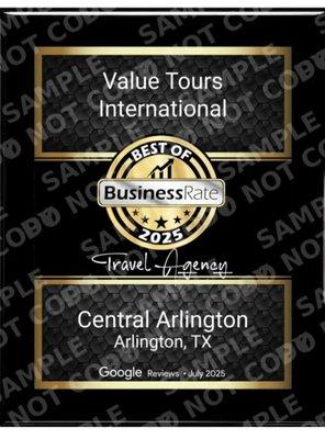 Value TOUr Intl