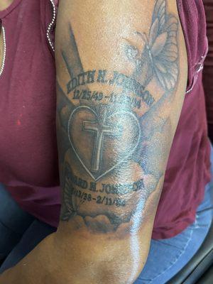 Unique arm piece done in one sitting