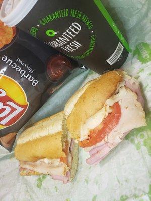 Shake Hands with The Turkey Ham Melt, Turbo Toasted with Shredded Mozzarella!! YUMMMRZ!! ;D