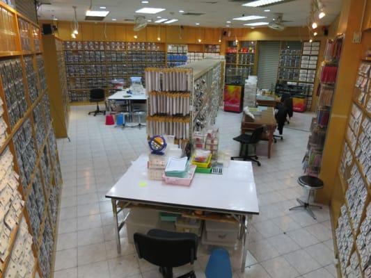 Inside our store.