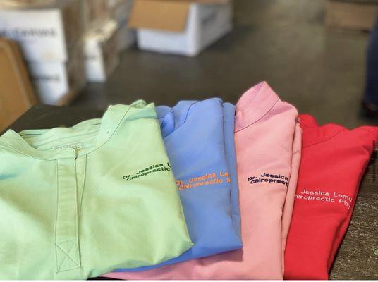 Custom scrubs (embroidery)