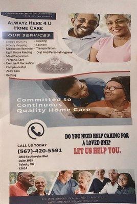 Alwayz Here 4 U home Care