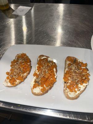 Fall Butternut Squash Bruschetta