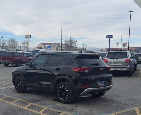 My brand new Chevy Trailblazer! I love this car and the experience at Fremont Motors / Chevrolet in Riverton, WY was PAINLESS! AWESOME!