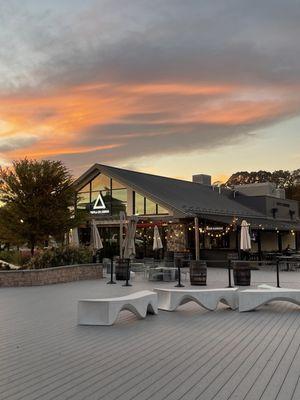 The brewery itself sits on a pond area, which is really pretty. It does provide some outdoor seating.