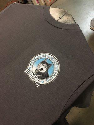 Front left chest print for Hughbanks Elementary School