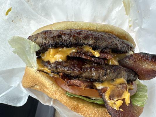 Double Bacon Burger
