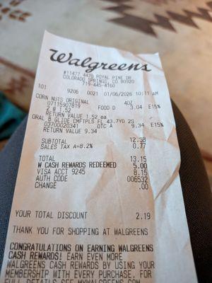 Where is my 20% seniors discount?