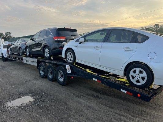 Your one stop auto transport with insured coverage to your vehicle.