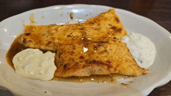Honey glazed salmon