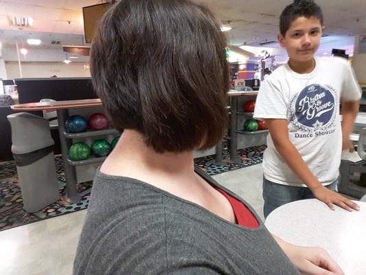 This is an a- line bob? The other side liked pretty good, but this just awkward and does not flow at all.