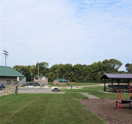 more baseball fields and a shelter