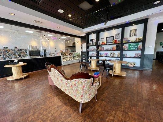 Inside the coffee shop