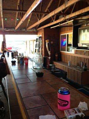 Outside bar...this bar sits on Big Sioux River.