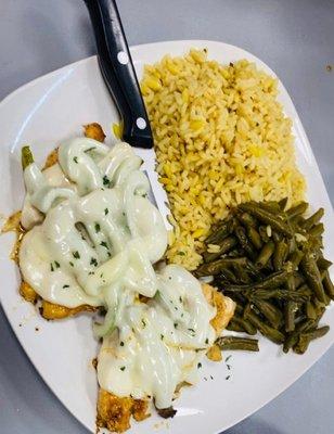 Smothered chicken breast