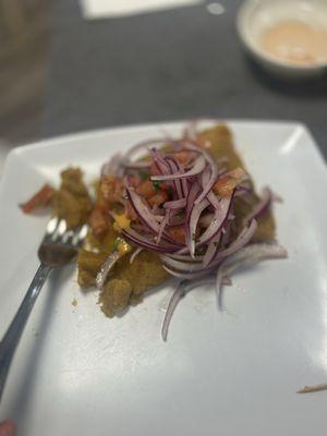 Argentinian tamal, I added a hot sauce to mine