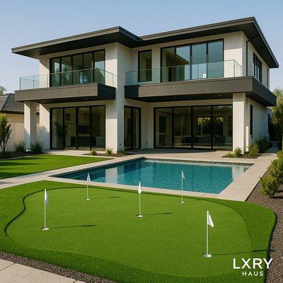 Putting green install