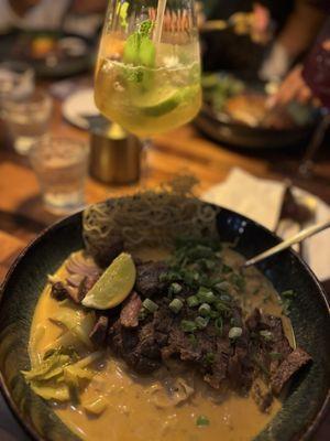 Curry Wagyu steak & Khao Soi noodle