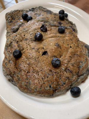 Blueberry pancake. She said it was delicious