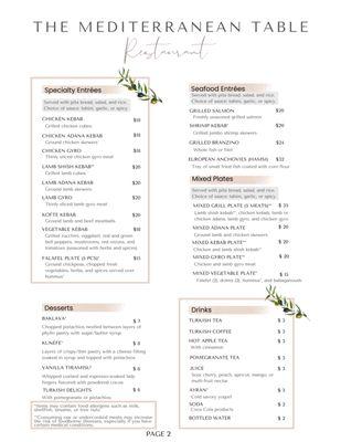 Menu page 2