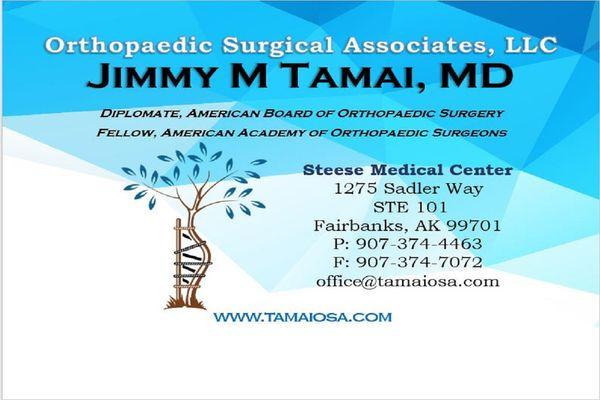 Orthopaedic Surgical Associates, LLC: Jimmy Tamai, MD