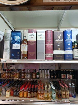 We have airplane shots and bigger bottles