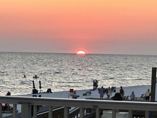 Sunset at the Reef Bar and Grill.