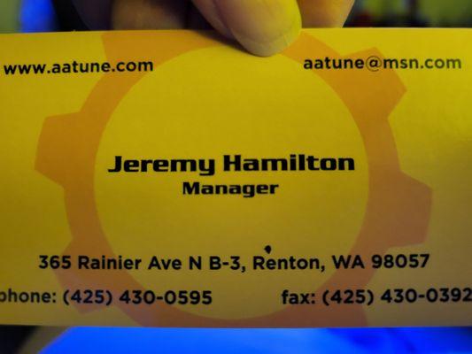 Contact info