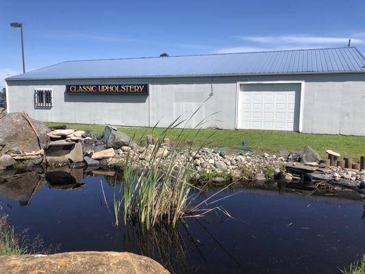 Back of our building facing the highway.