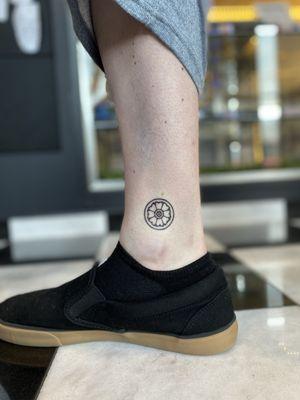 First tattoo of a White Lotus Tile