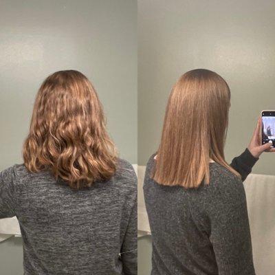 Before & after. I absolutely love my results!