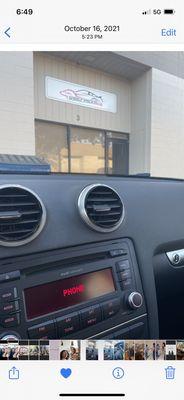 My car fixed at shop