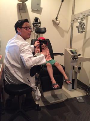Masons first eye appointment! He had so much fun!