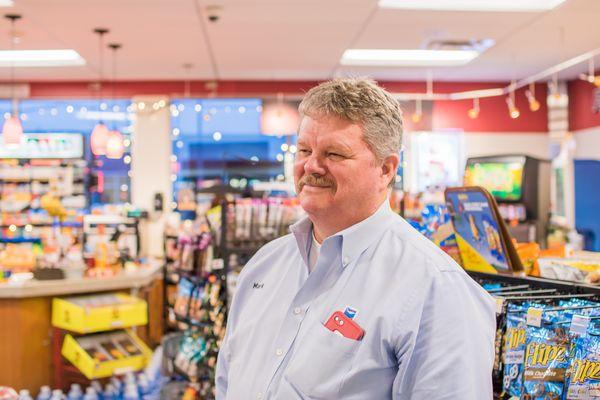 Mark, operator of the store. Very happy to help his customers!