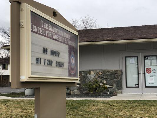 Wednesday, March 27, 2019: front of building.