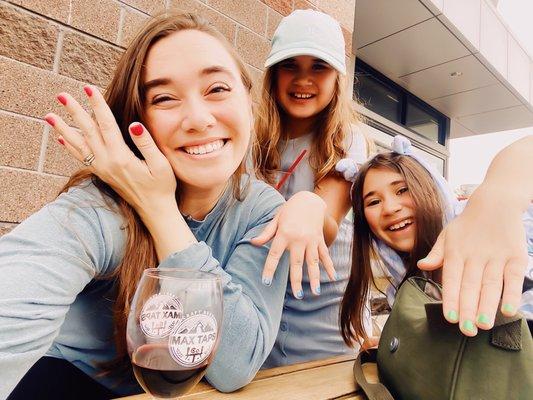 Me and my daughters on our girl's day!