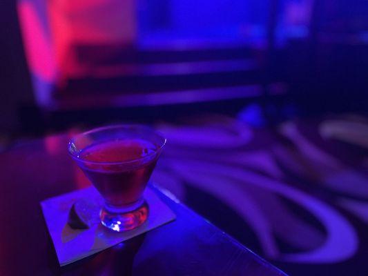 Cascade Lounge cranberry martini