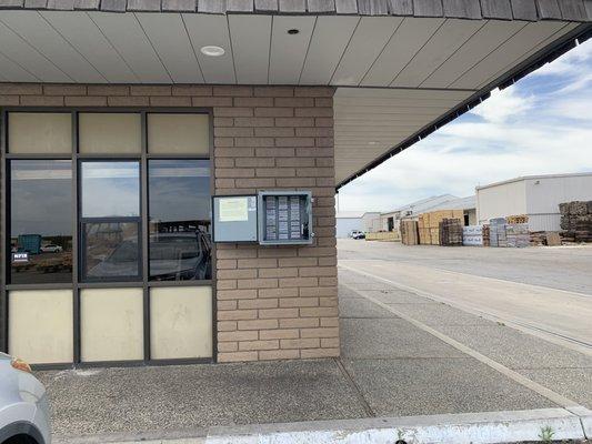 The office is straight back in from the street