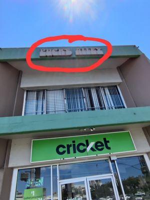 The name is on the top