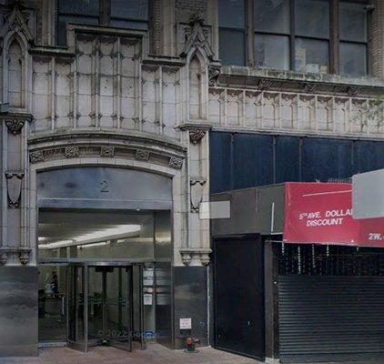 Front of the building