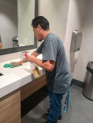 Restroom sterilization and surface disinfecting