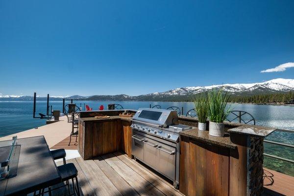 Grilling on Lake tahoe