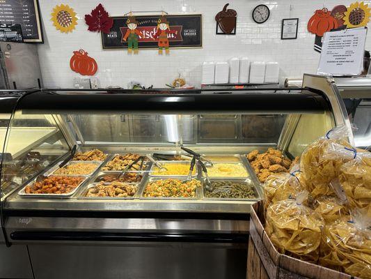 Deli hot bar. Fried chicken daily.